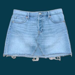 Aeropostale High Rise Button Fly Denim Mini Skirt Size 10